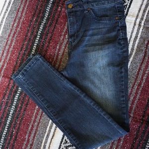 Miss Poured In Blue high waist skinny jeans